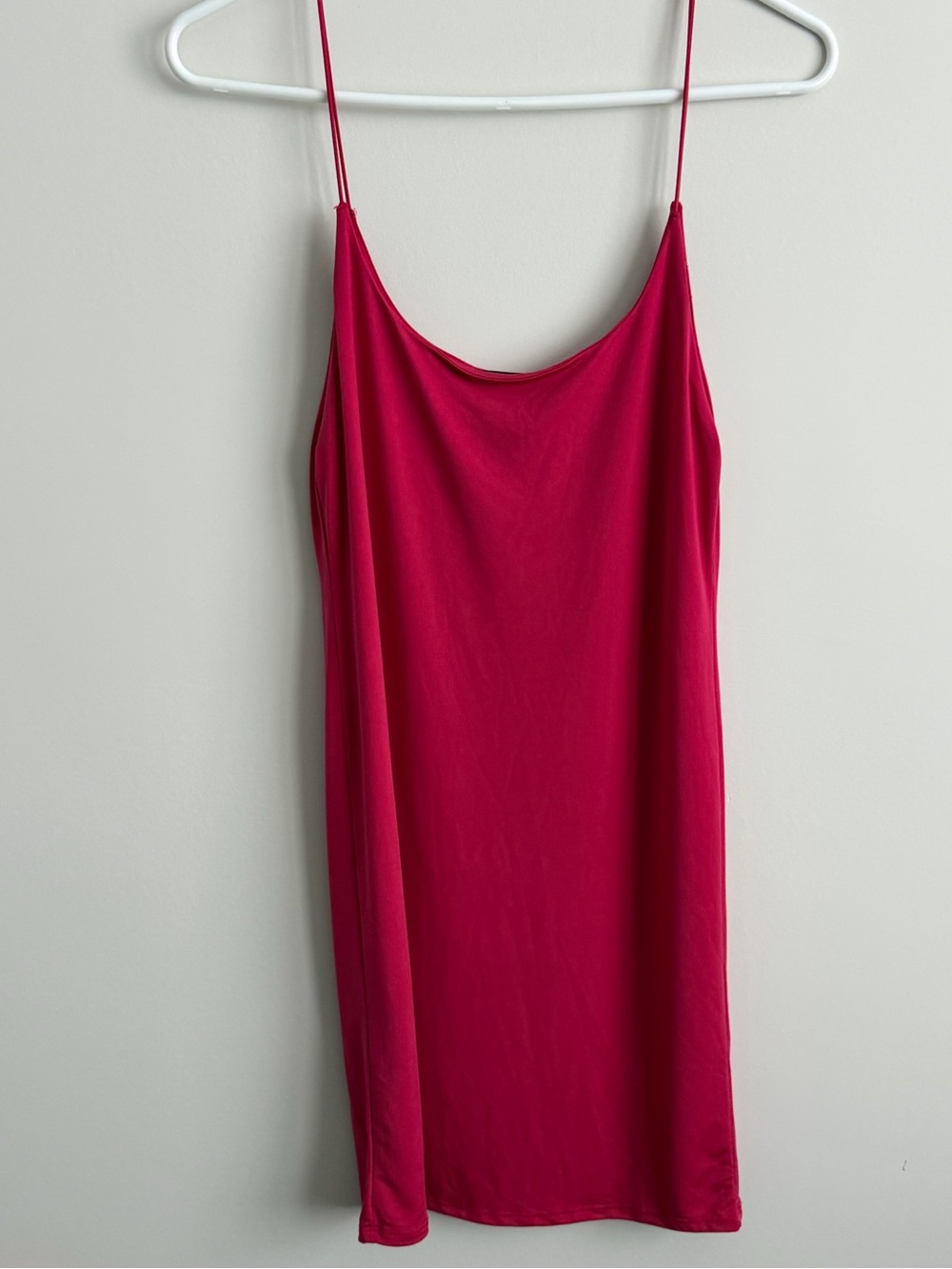 Forever 21 Y2K Fuchsia U-Neck Strap Mini Dress NWT Size Large